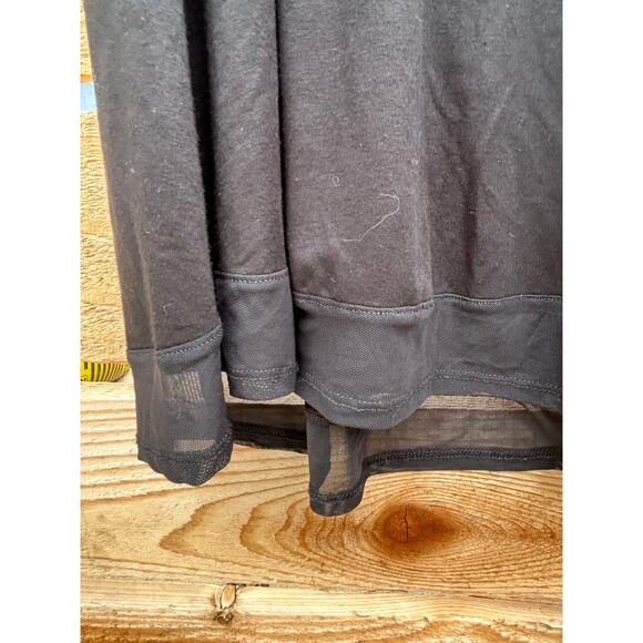 Neiman Marcus sleeveless black midi dress with sheer trim and back‎ -sz M - Picture 5 of 7